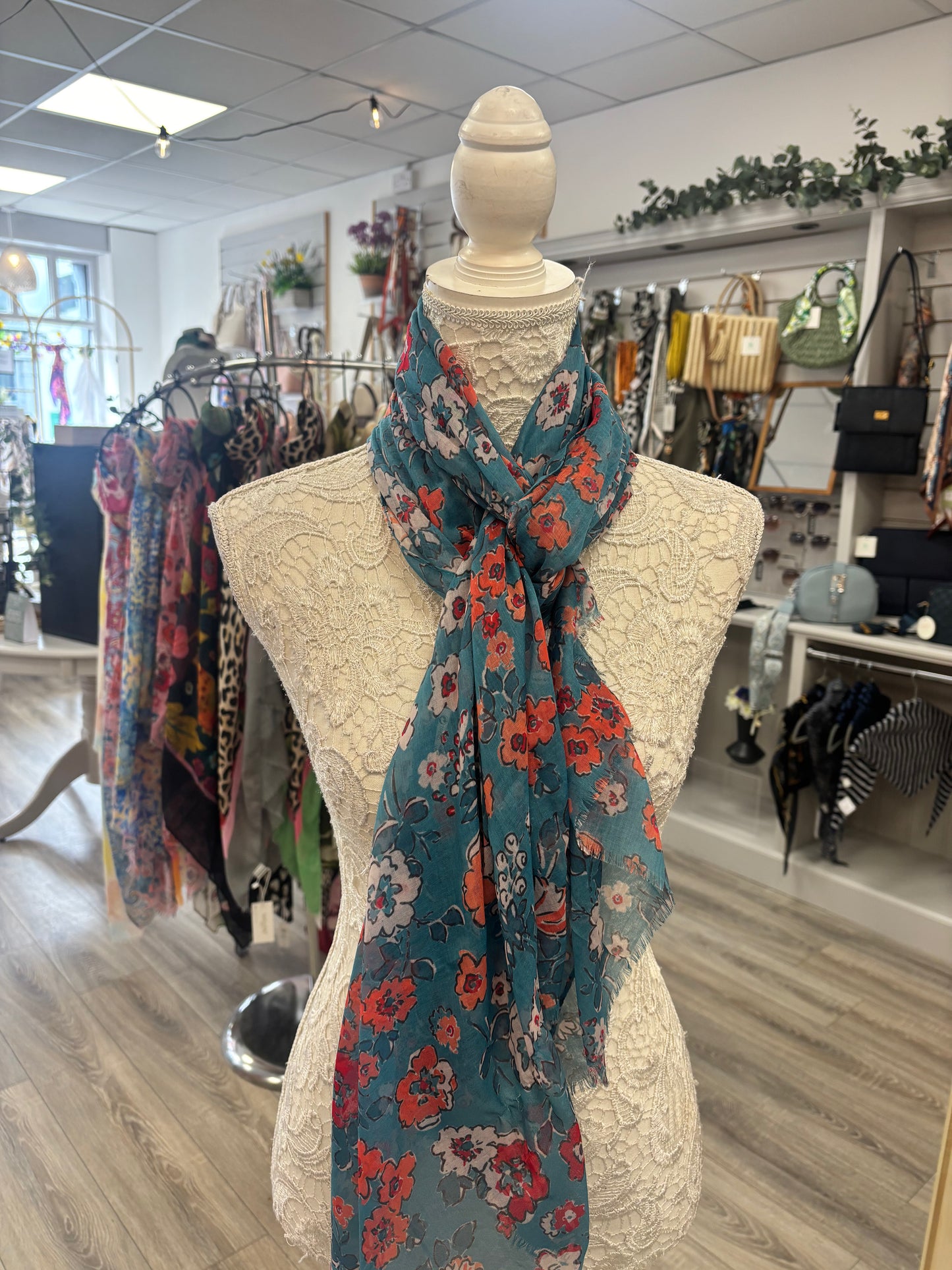 Gina ditsy flower print scarf