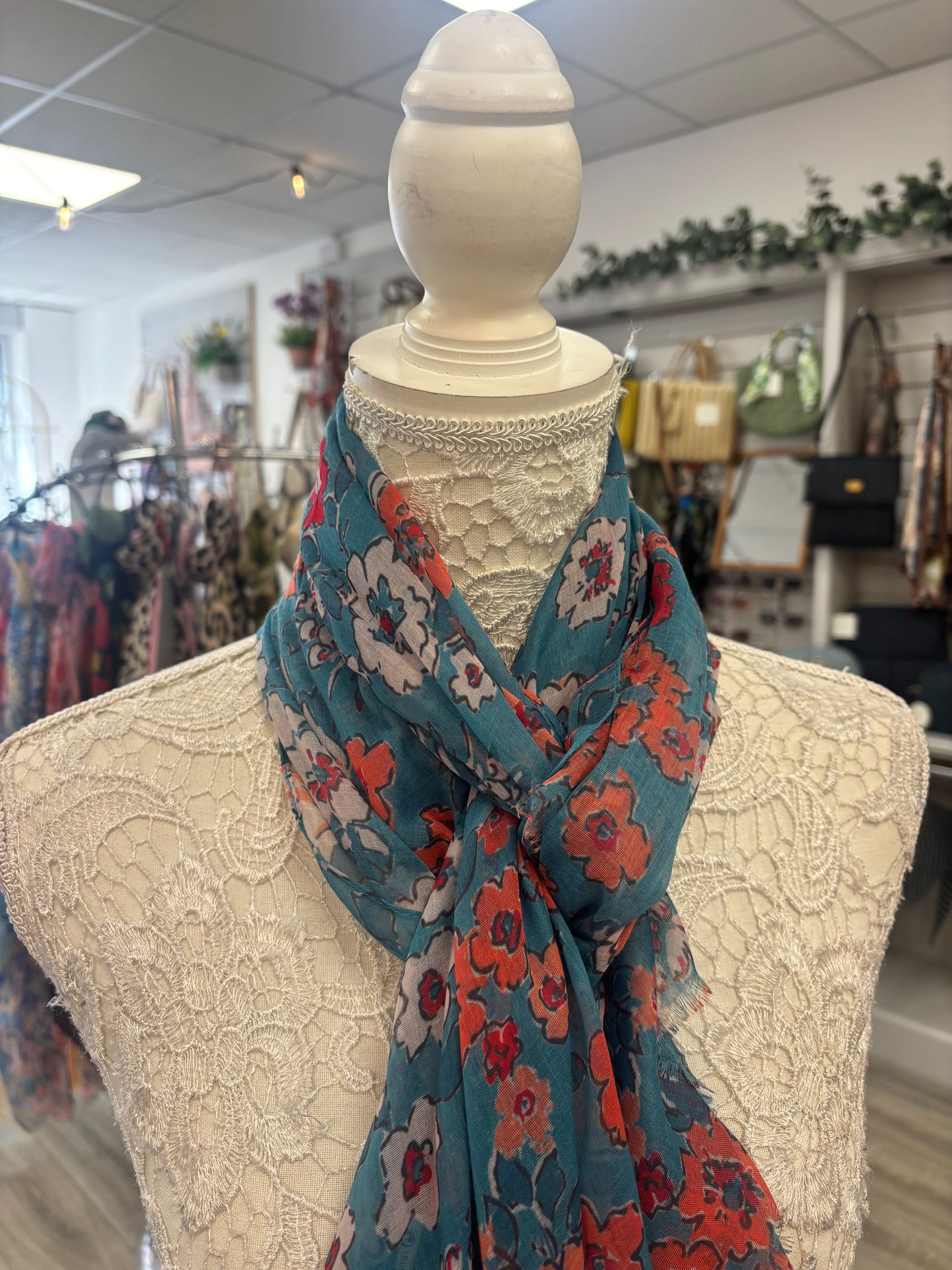 Gina ditsy flower print scarf
