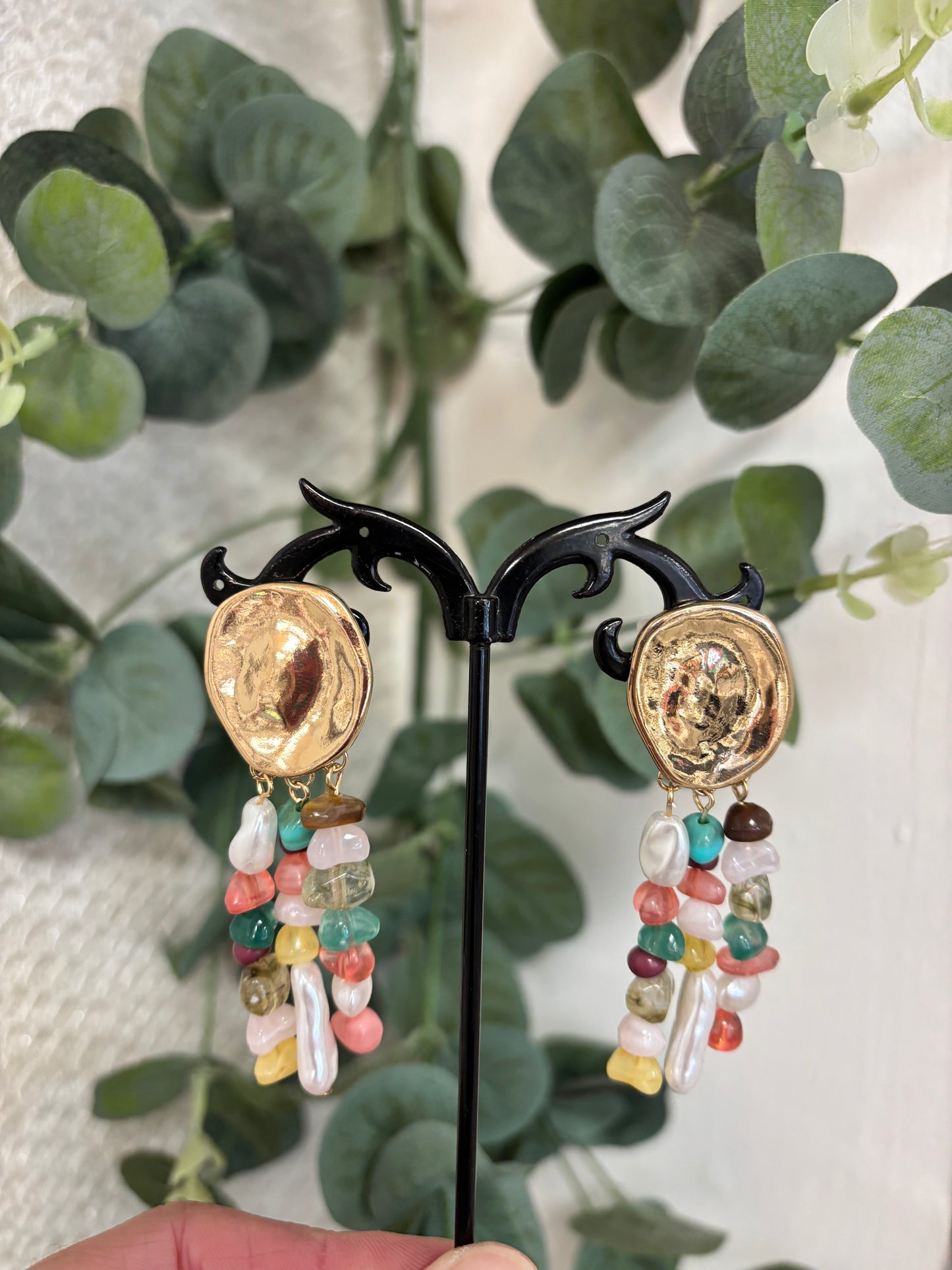 Charley drop bead earrings
