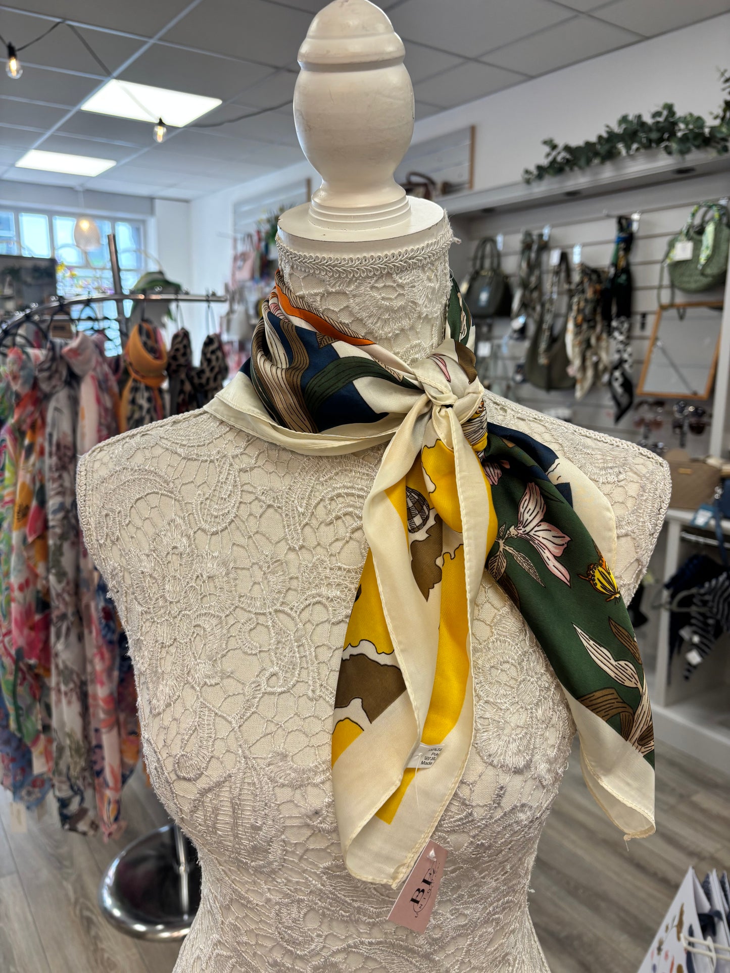 Mena oriental print neck scarf