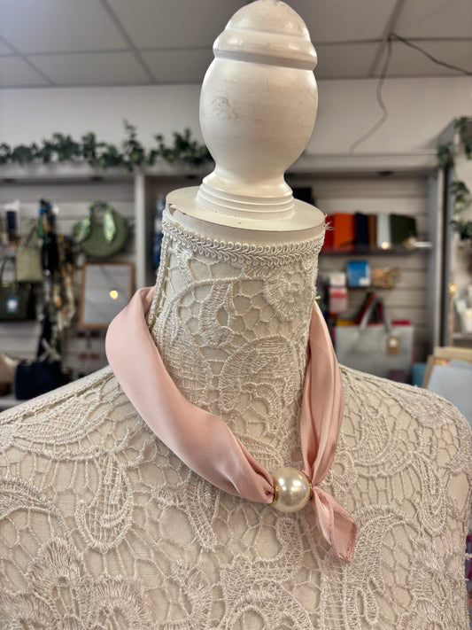 Leah blush pink scarf