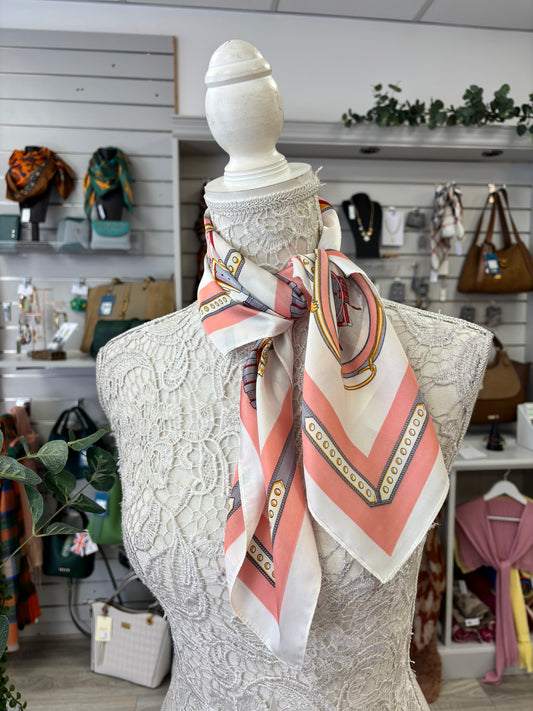Kimmy belt print neck scarf