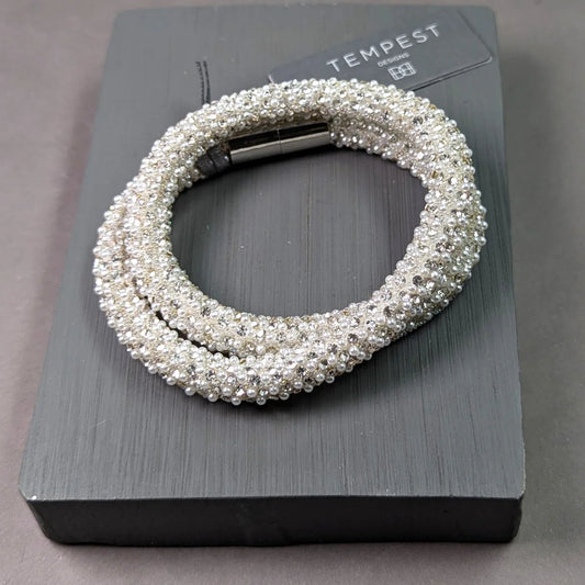 Maxine Mini pearl and crystal multi wear bracelet and necklace