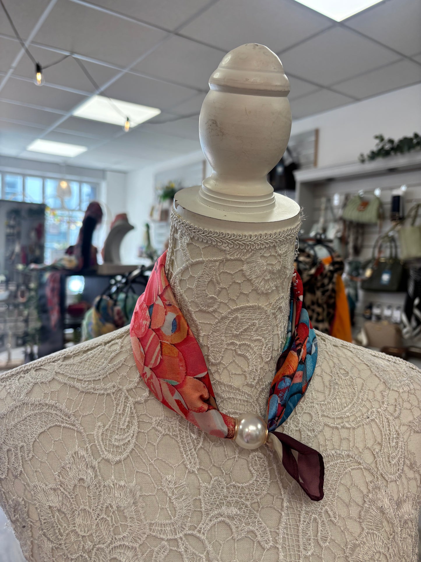 Ophelia pearl scarf