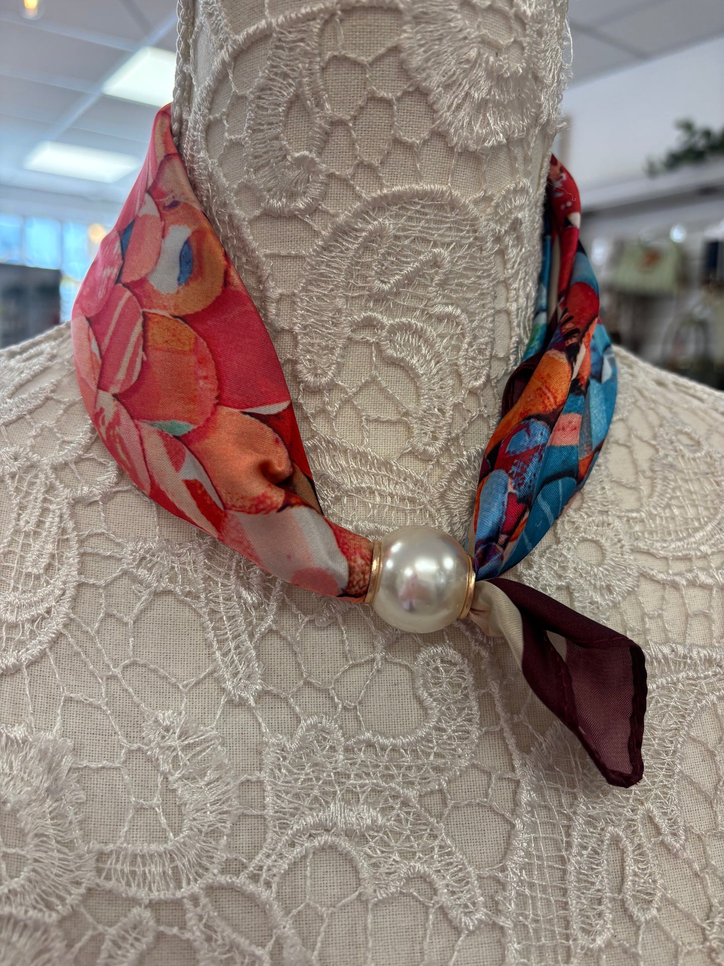Ophelia pearl scarf