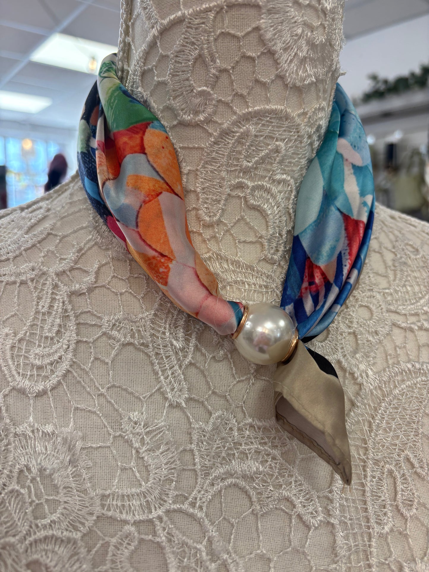 Ophelia pearl scarf