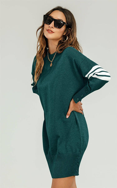 Katie Jumper Dress - Green