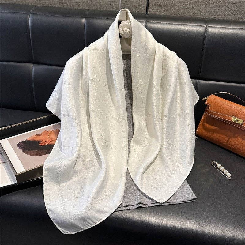 Kinsley Silk Scarf With Print