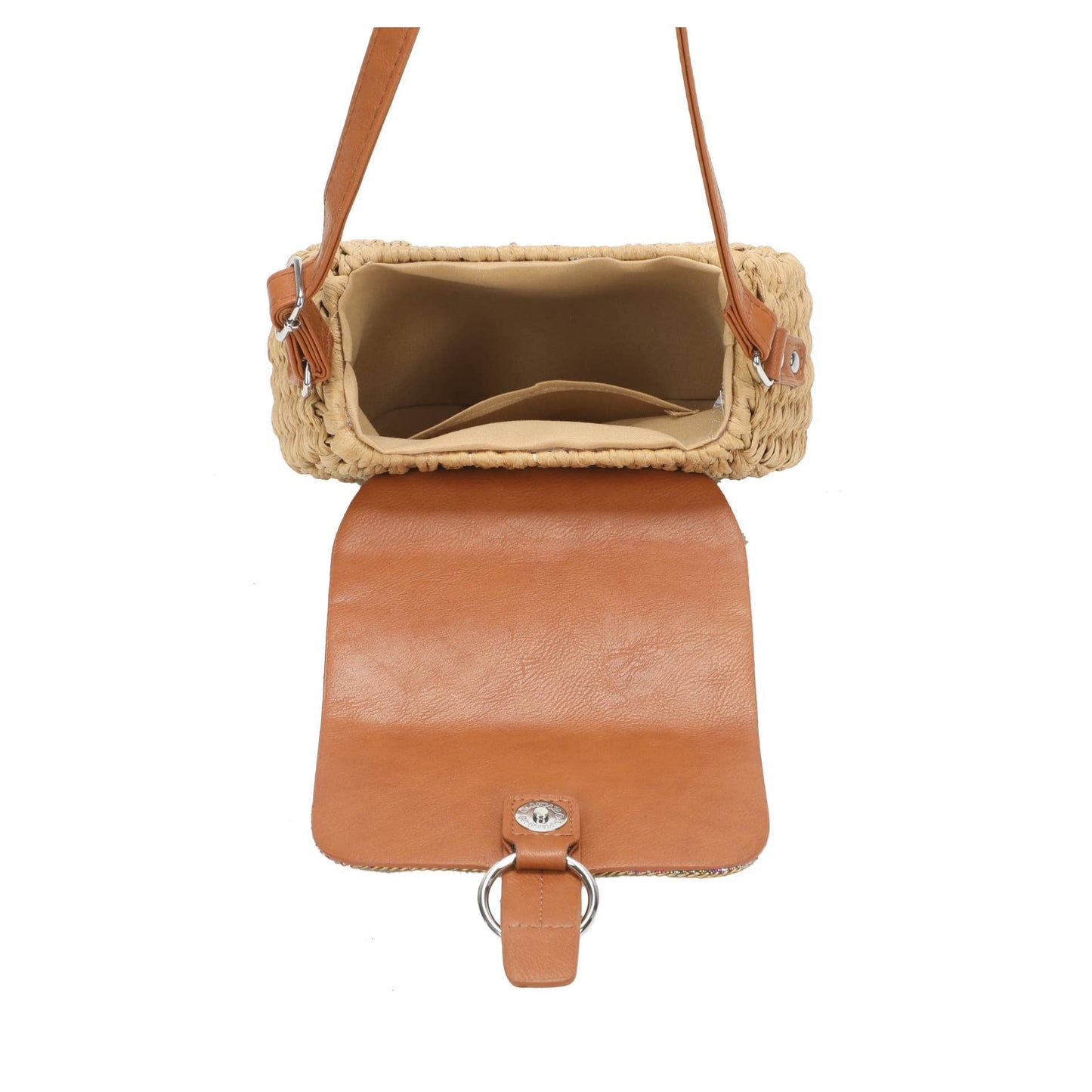 Shan Straw Crossbody Bag