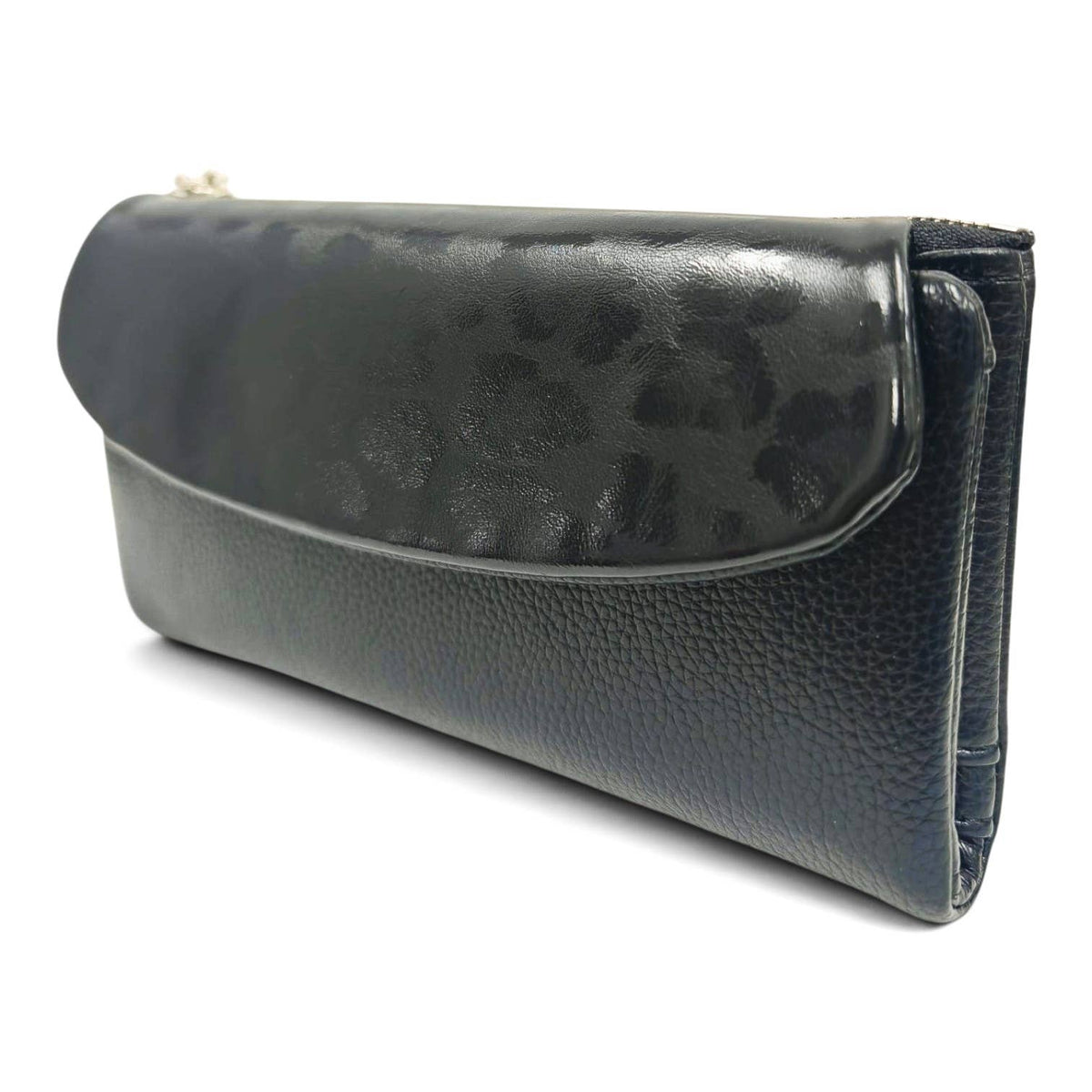 Nora Soft Pu Metallic Leopard Print Long Purse Gift Box