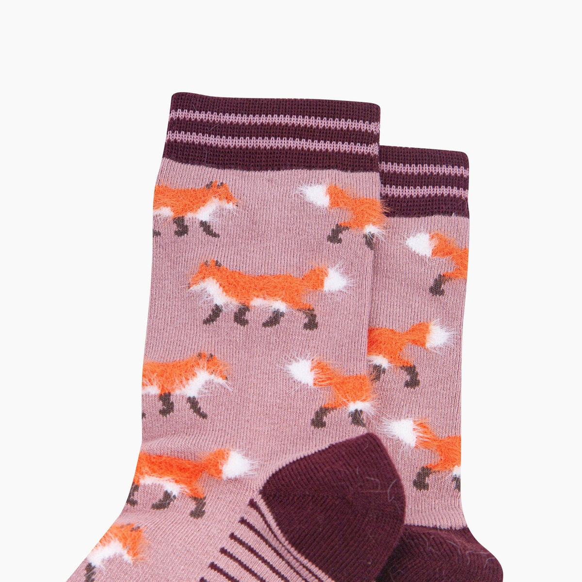 Pink Fox Women's Fluffy Bamboo Socks