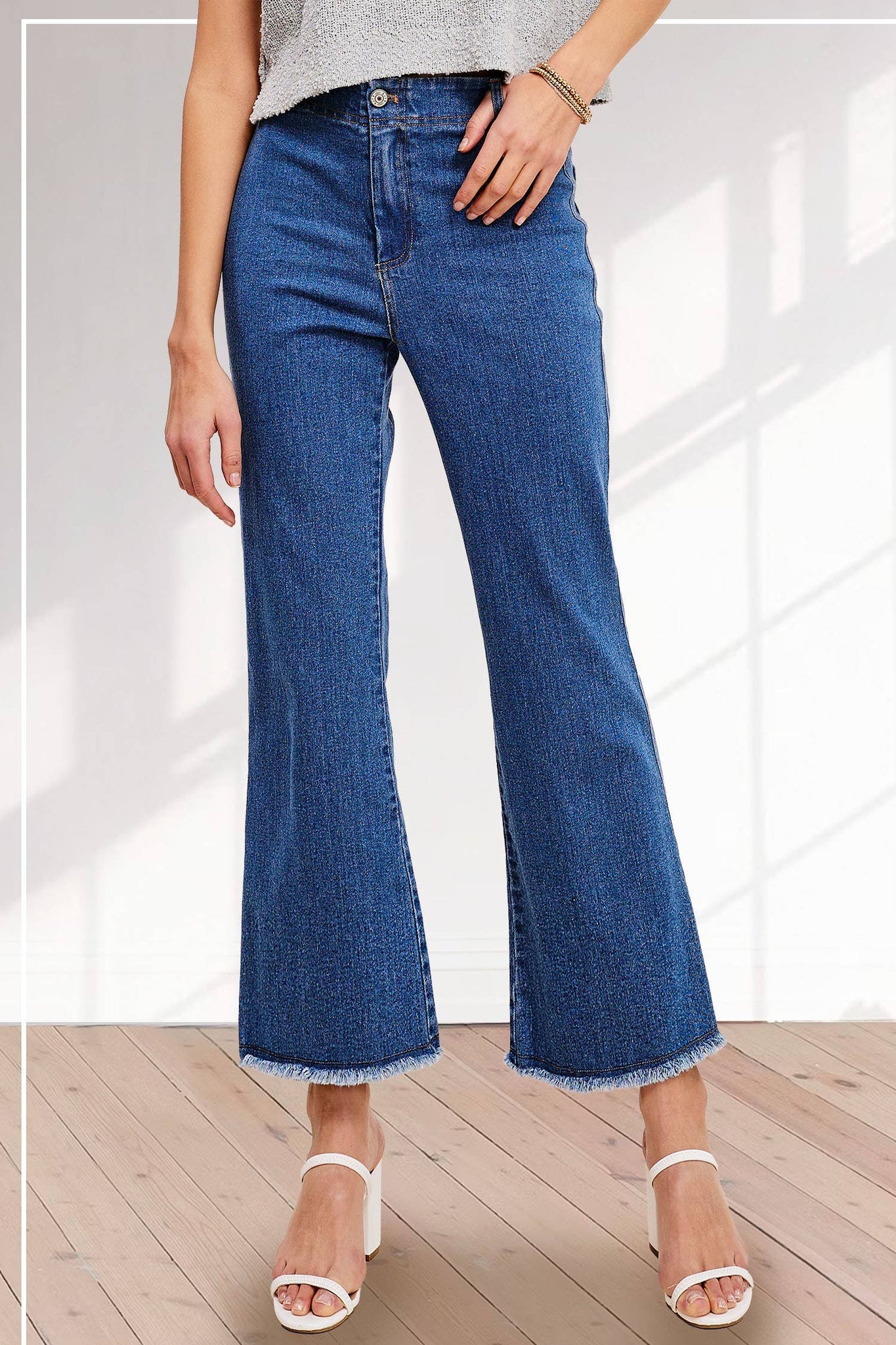 Molley Soft Washed Stretchy High Waisted Flare Pants