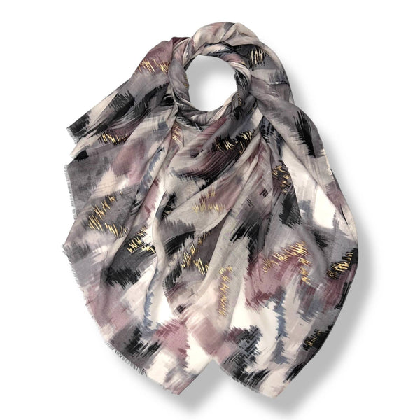 Ikat summer print scarf