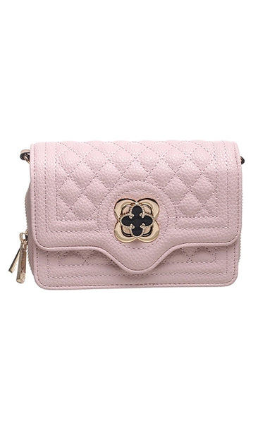 Quilted Flap Over Cross Body Bag