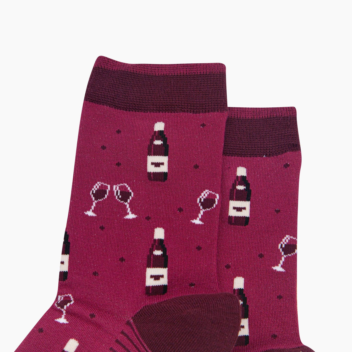 Red Wine Women's Bamboo Socks in Burgundy