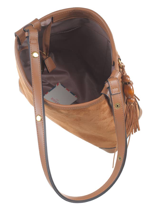 ELLISE ESSENTIAL SUEDE SHOULDER BAG