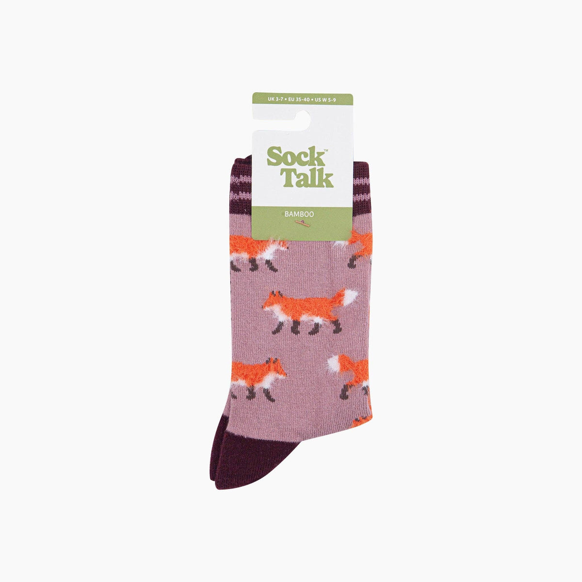 Pink Fox Women's Fluffy Bamboo Socks