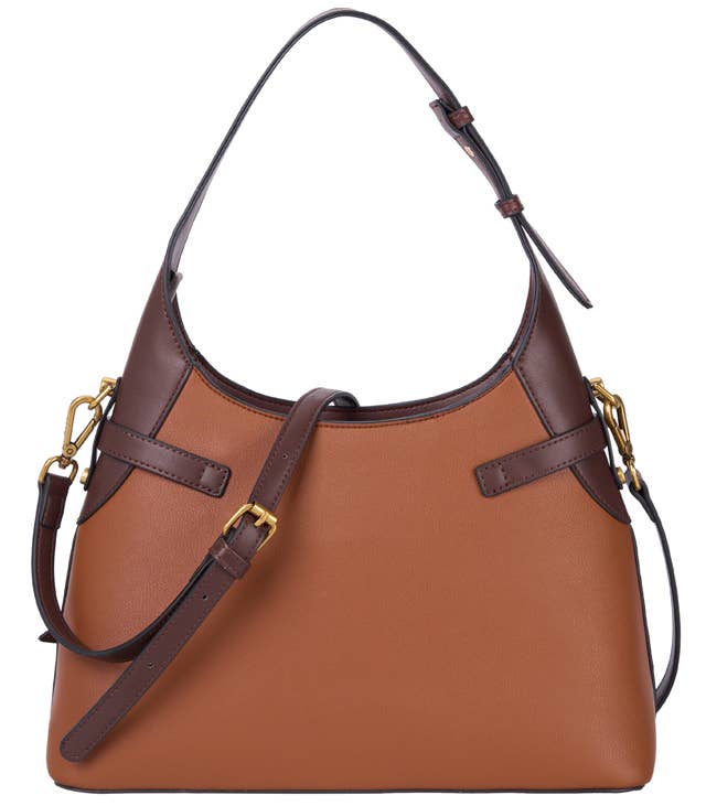 CHERRY CONTEMPORARY HARNESS SHOULDER BAG
