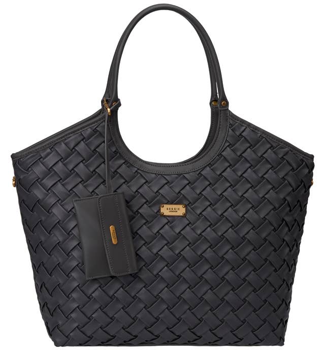 Olive OVERSIZED BASKET WEAVE TOTE