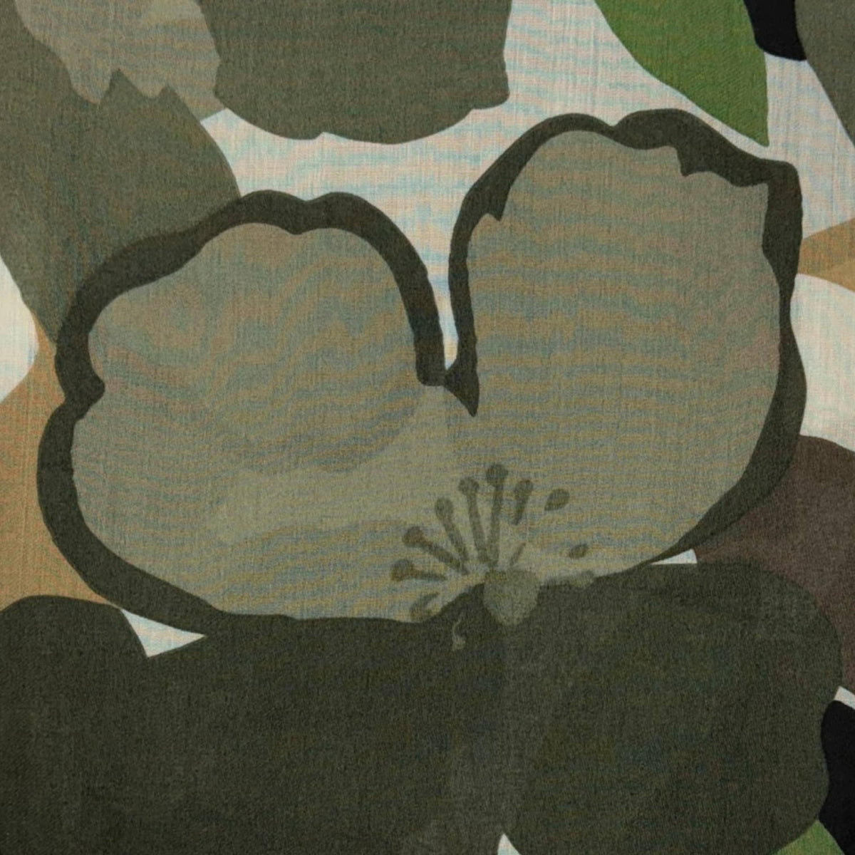 Poppy Floral Print Lightweight Scarf