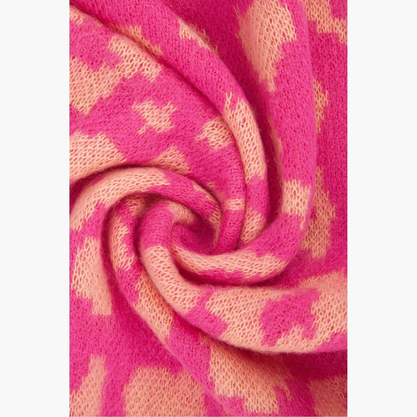 Kyra Pink Leopard Heavyweight Scarf