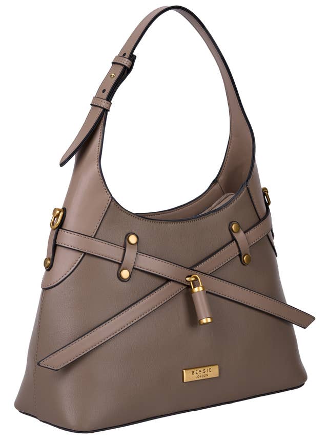 CHERRY CONTEMPORARY HARNESS SHOULDER BAG
