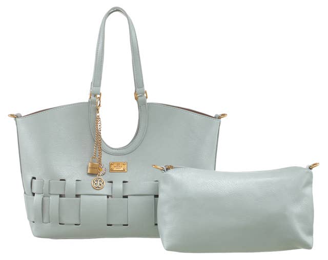 WILLOW WEAVE STRUCTURED SHOULDER TOTE