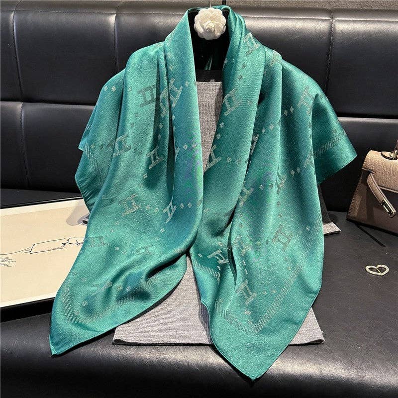 Kinsley Silk Scarf With Print