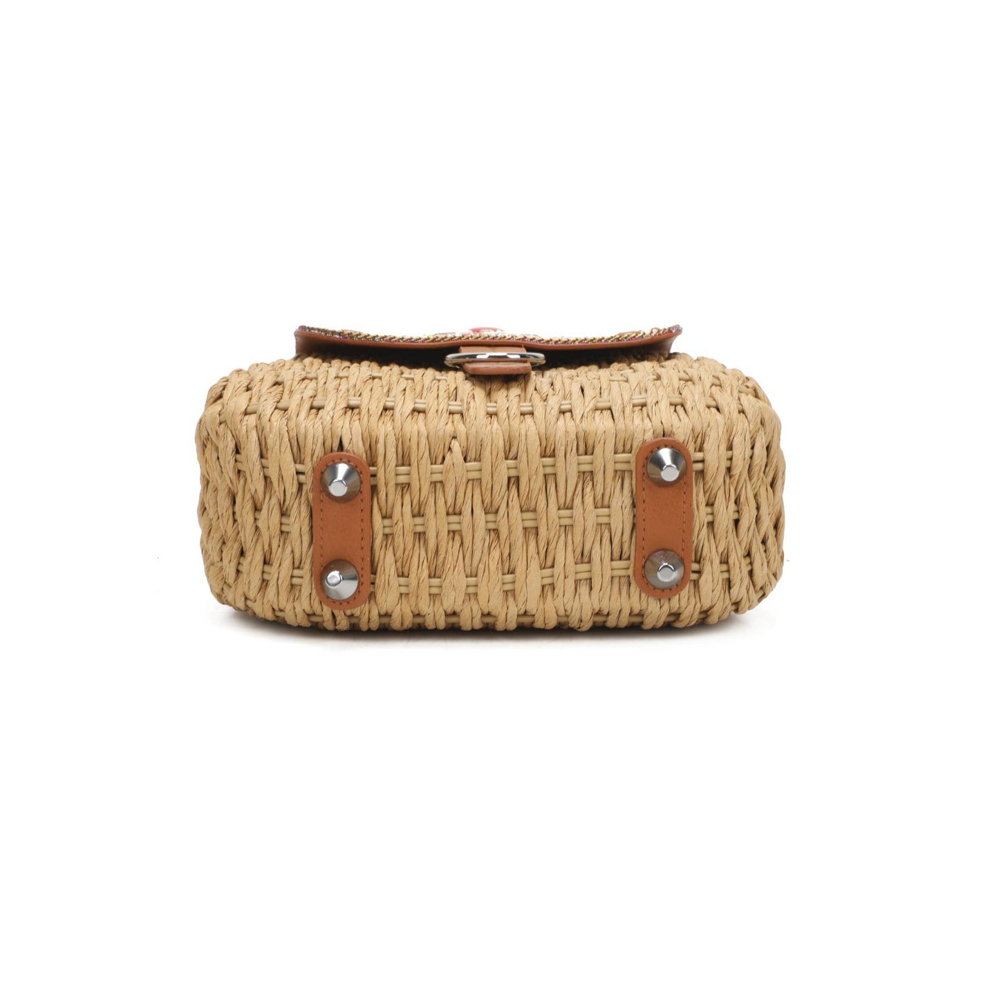 Shan Straw Crossbody Bag