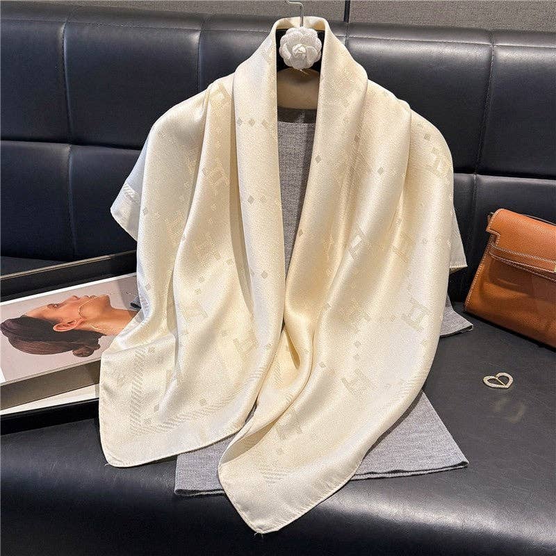 Kinsley Silk Scarf With Print