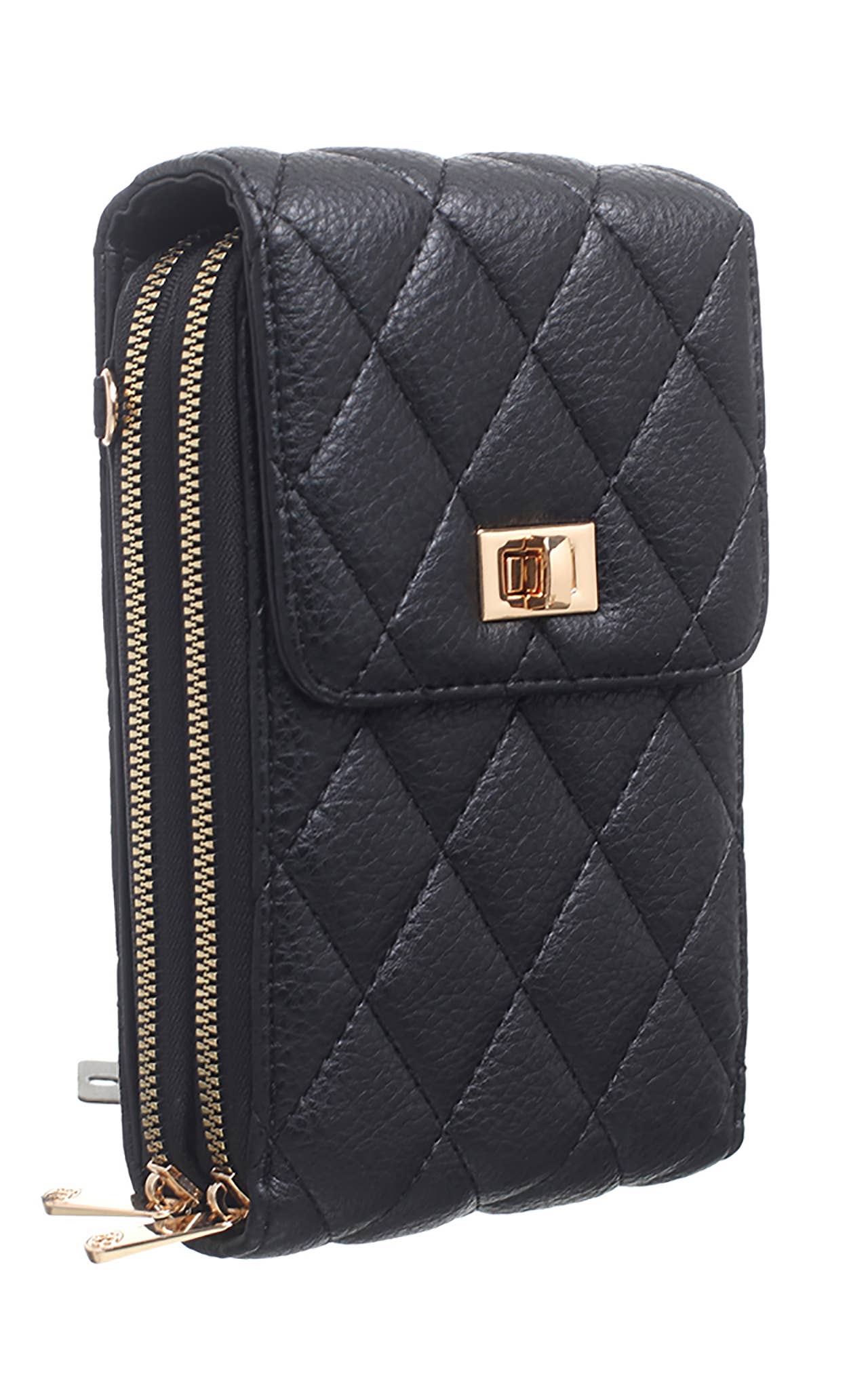 Shan Quilted Flap Top Phone Bag