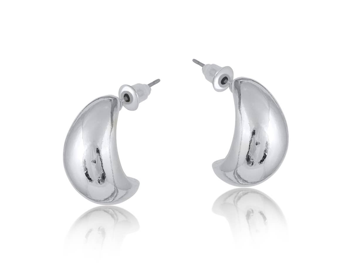 Rose Organic Shape Petal Earrings
