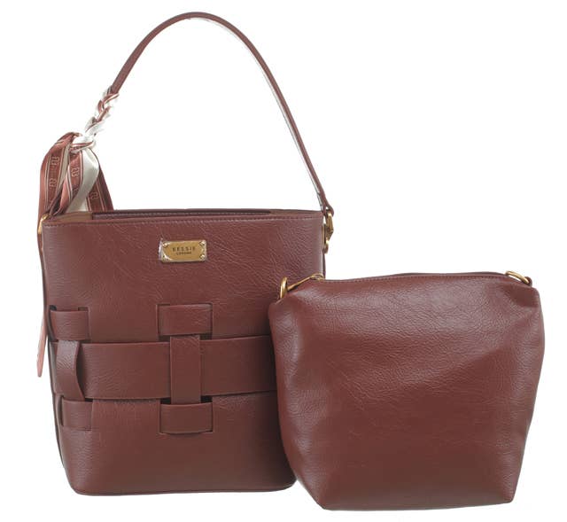 Willow WEAVE 2 IN 1 BUCKET BAG WITH SCARF