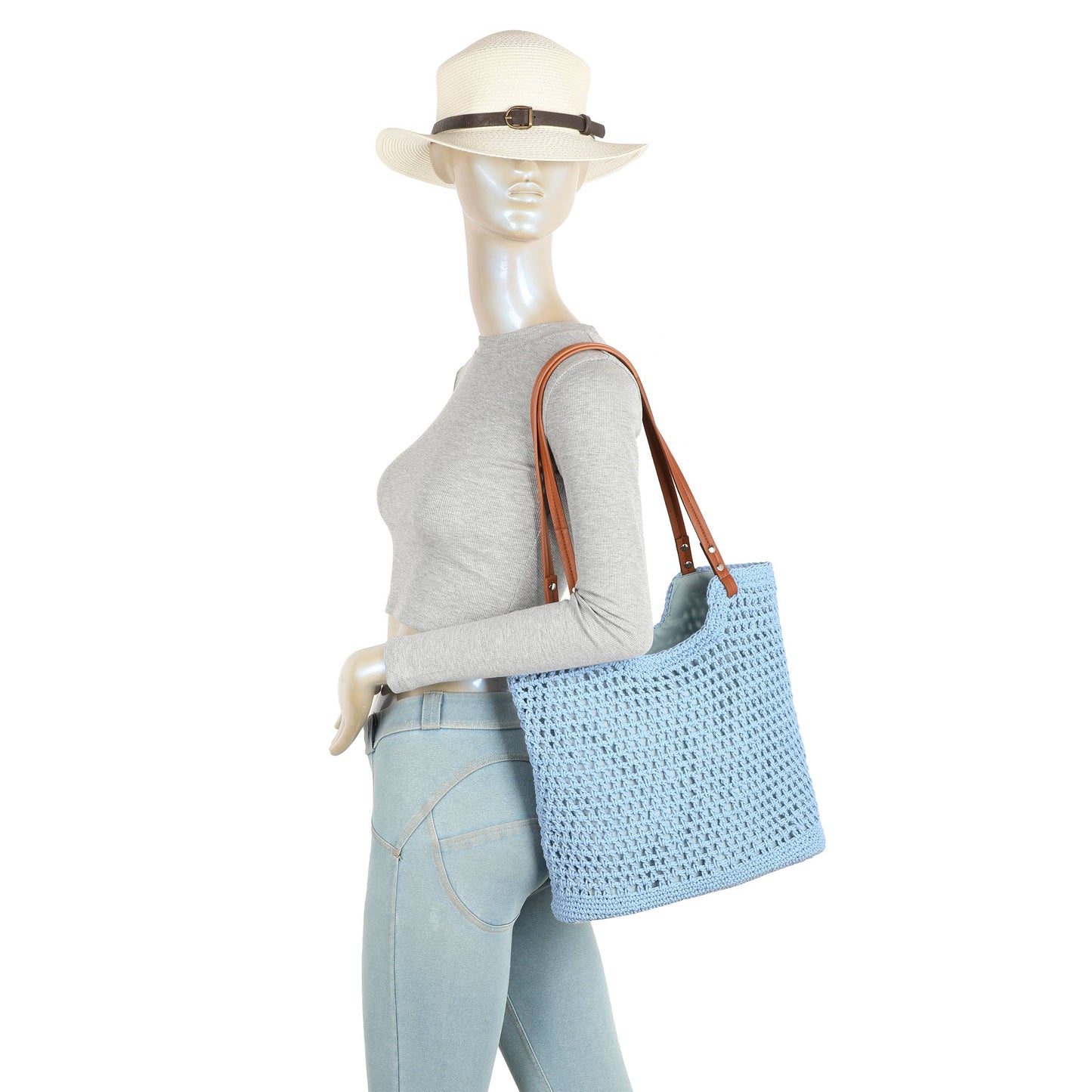 Charlotte Crochet Tote Bag