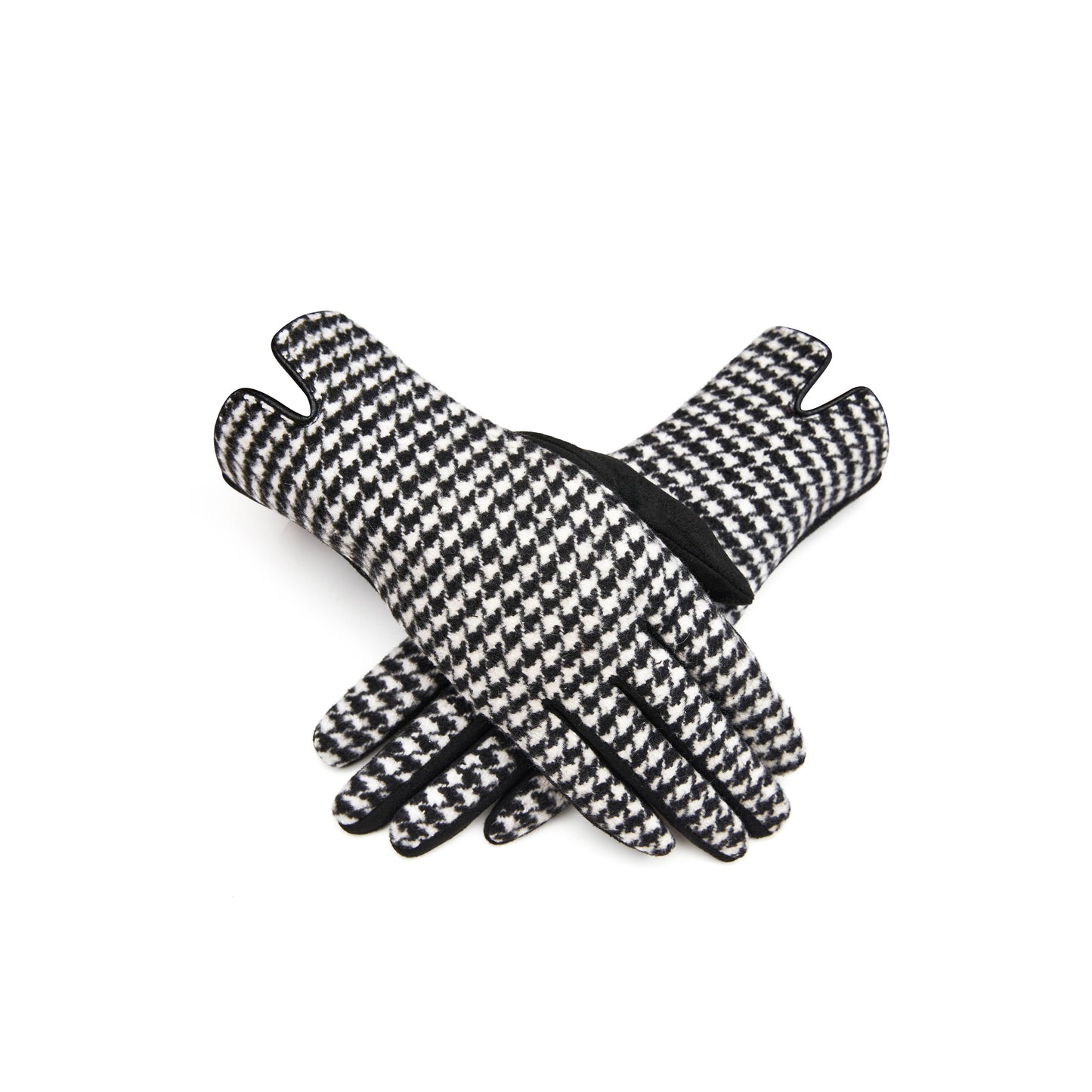 Houndstooth Touchscreen Gloves