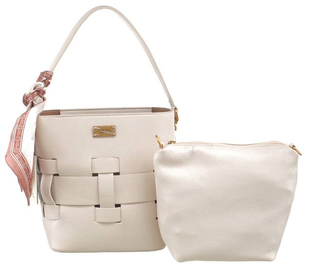 Willow WEAVE 2 IN 1 BUCKET BAG WITH SCARF