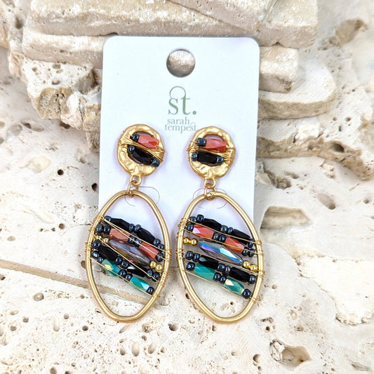 Luna Luxury beaded earrings