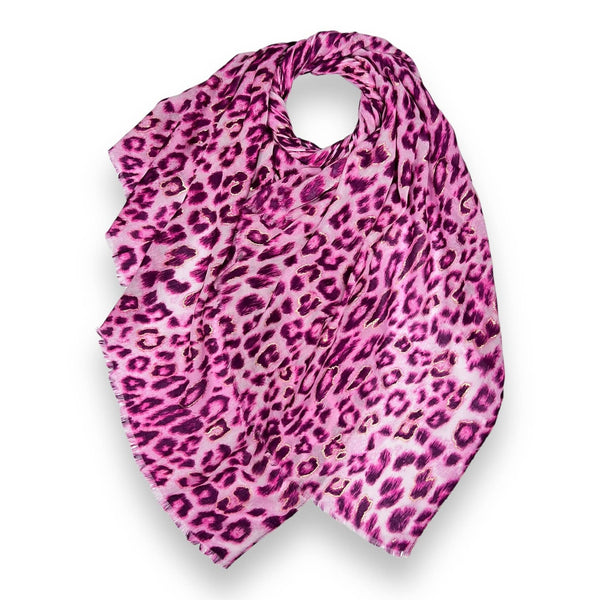 Leopard lightweight scarf