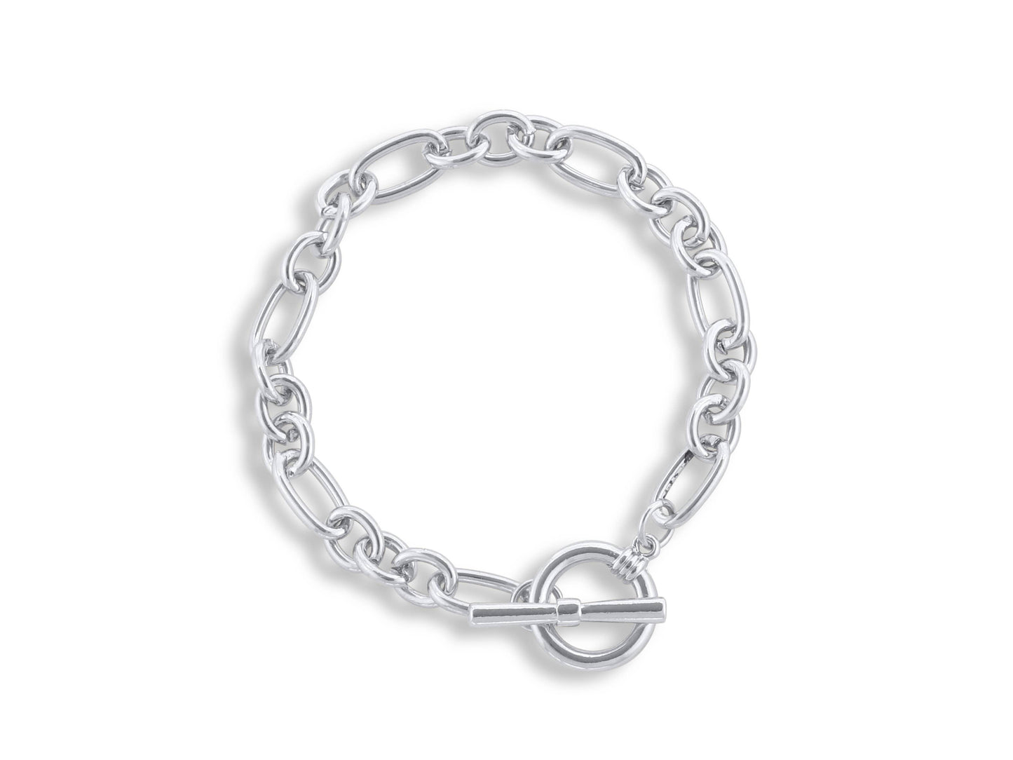Maude Curb Chain T-bar Bracelet