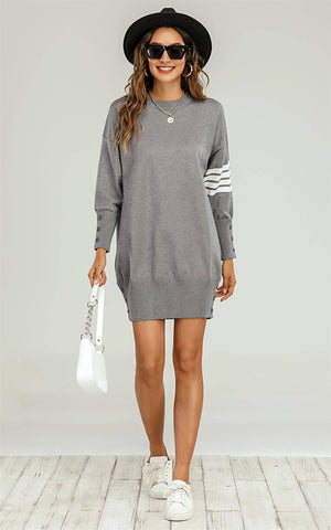 Katie Jumper Dress - Grey