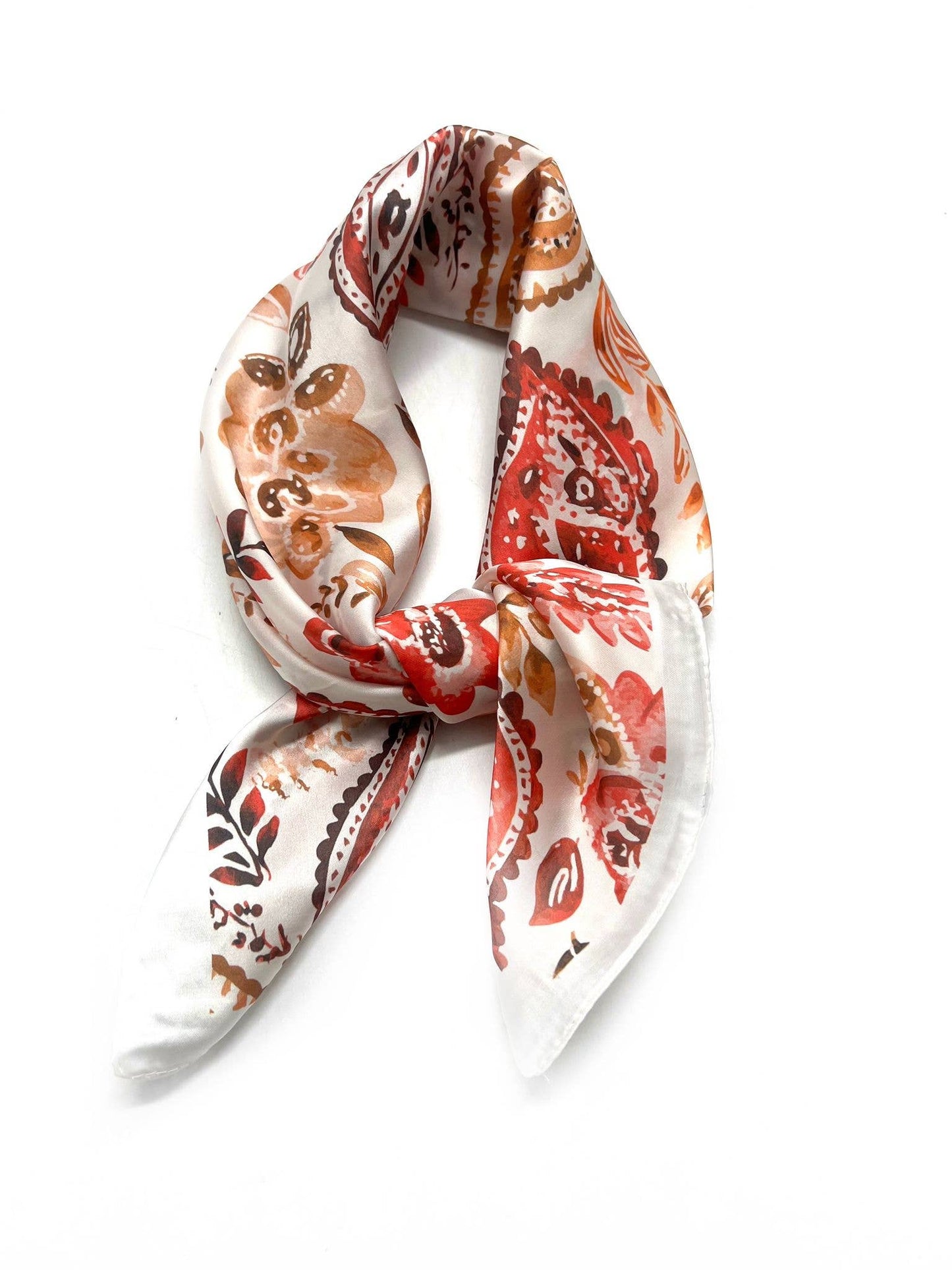 Iris Silk-touch scarf 70x70 bandana print