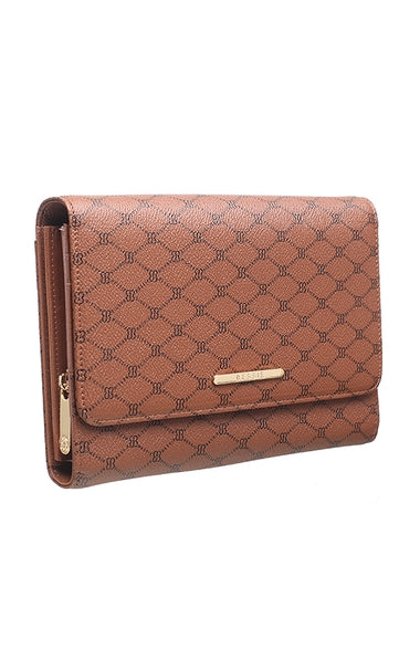 Bessie logo clutch/crossbody bag