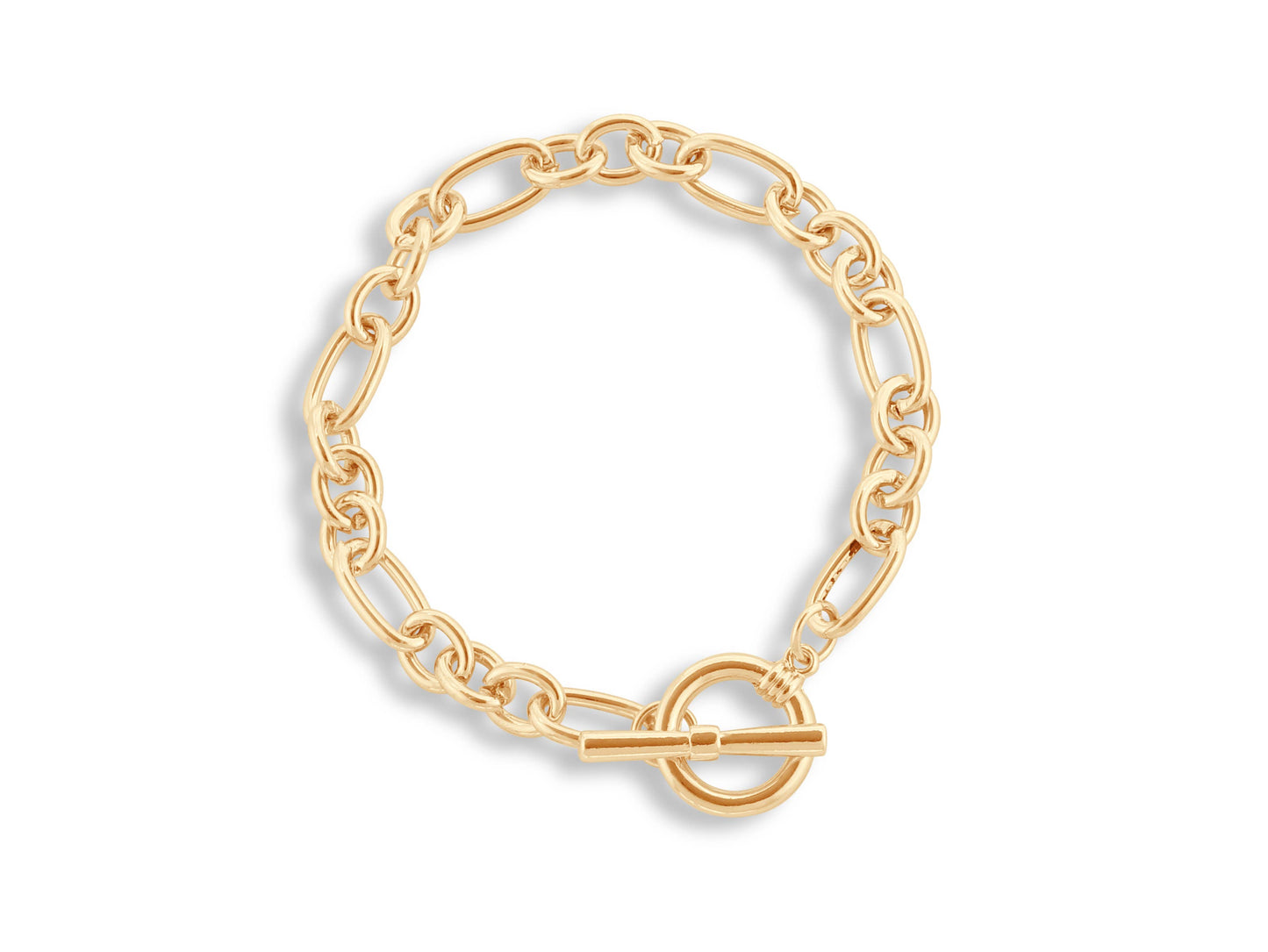 Maude Curb Chain T-bar Bracelet