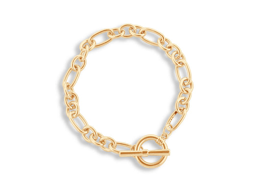 Maude Curb Chain T-bar Bracelet