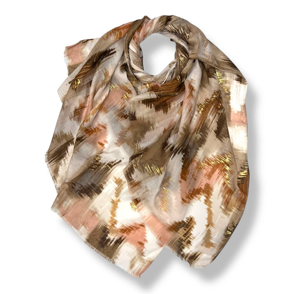 Ikat summer print scarf