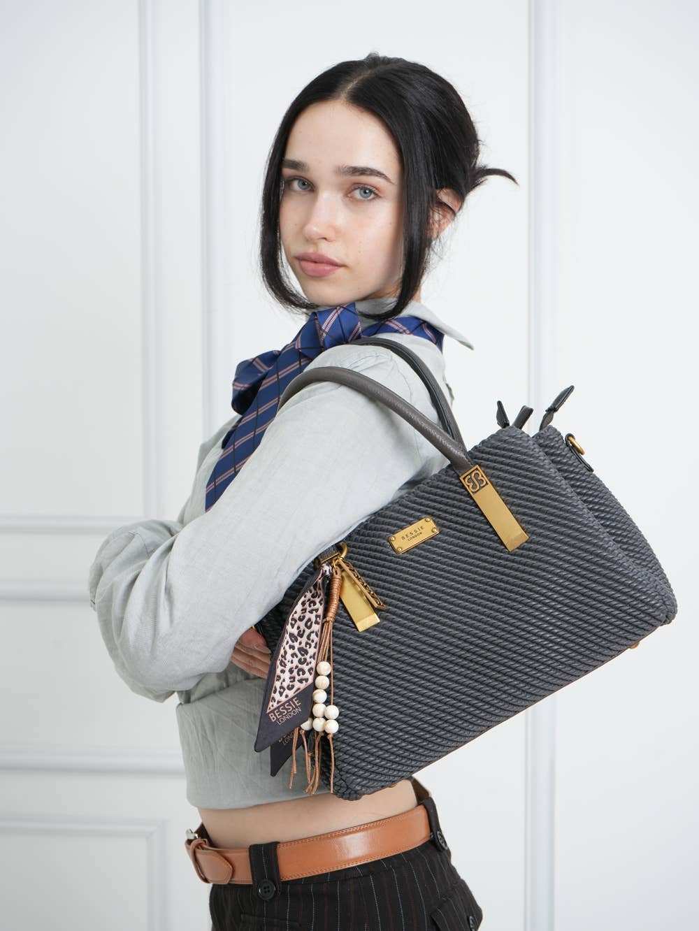 Bobbie BRAIDED EFFECT TOTE