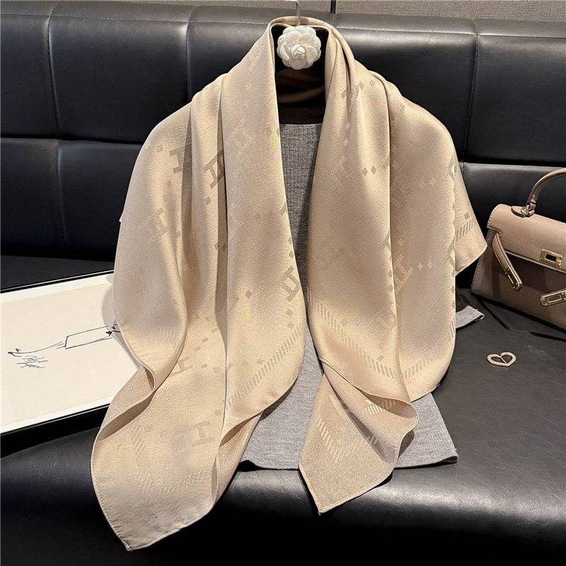 Kinsley Silk Scarf With Print