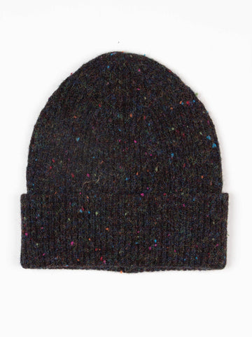 Lainey Beanie Hat - Black Marl