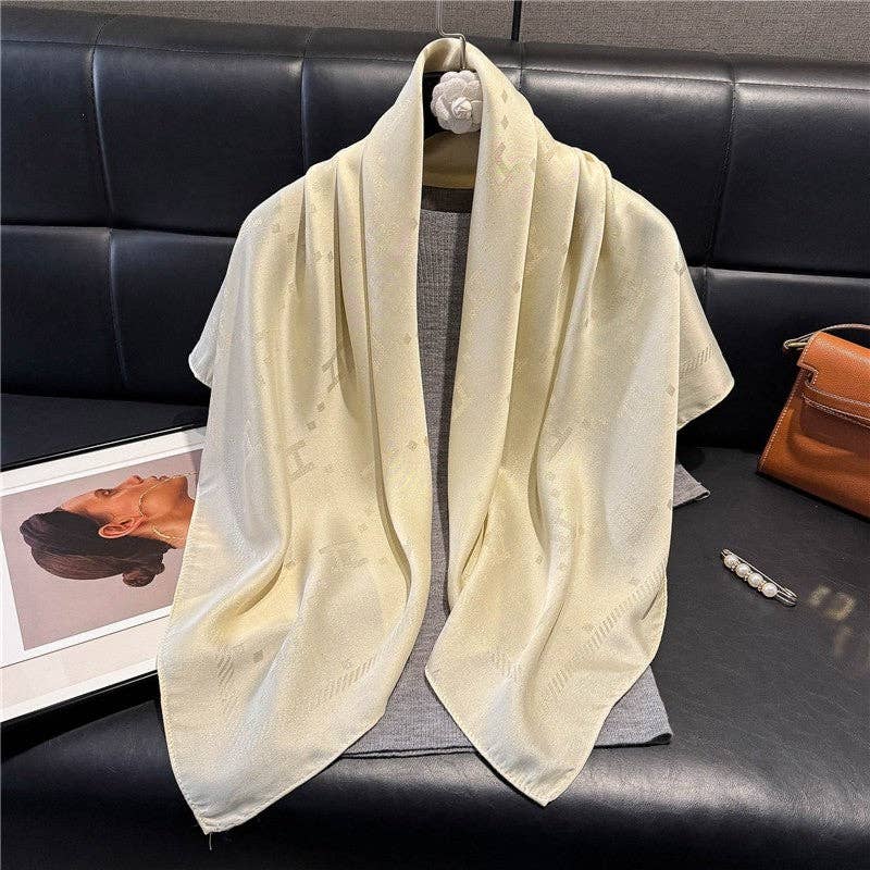 Kinsley Silk Scarf With Print