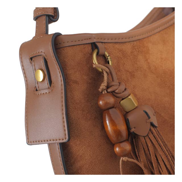 ELLISE ESSENTIAL SUEDE SHOULDER BAG